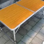 Meja Lipat Koper Kaki Bulat - Thumbnail 1
