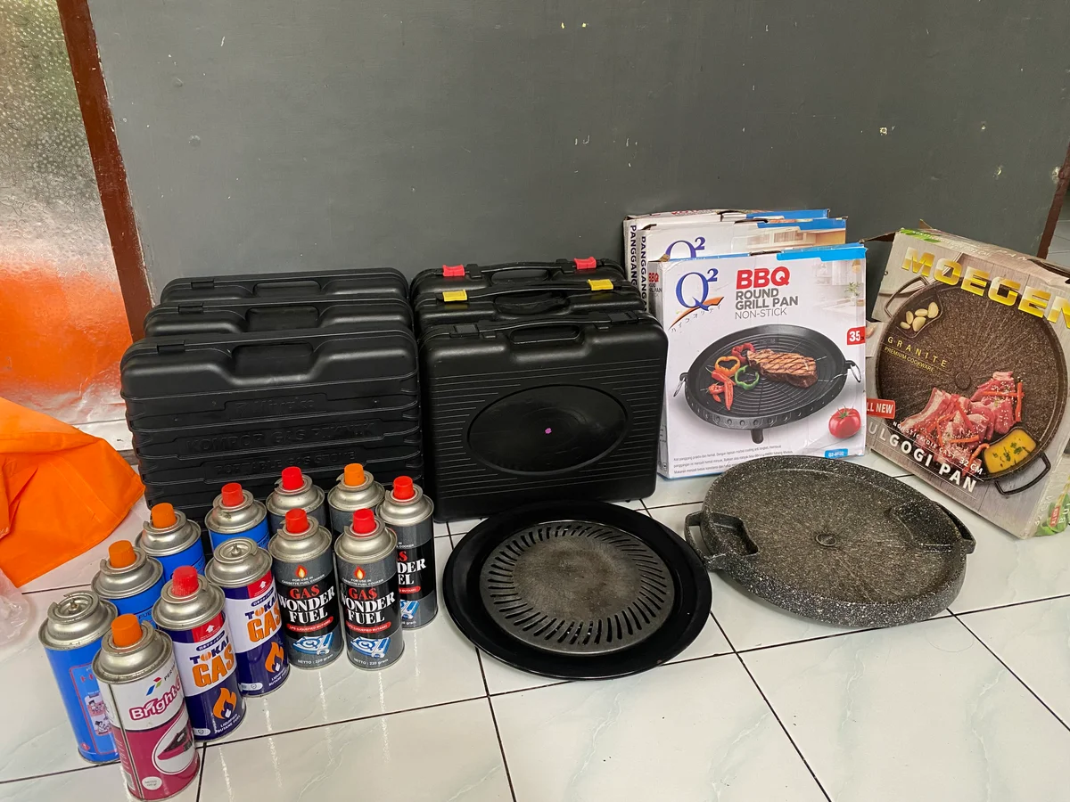 Pan BBQ Bulat Tipe 1 - kompor-dan-pan - Foto 2 - Rental Piknik Denpasar Bali