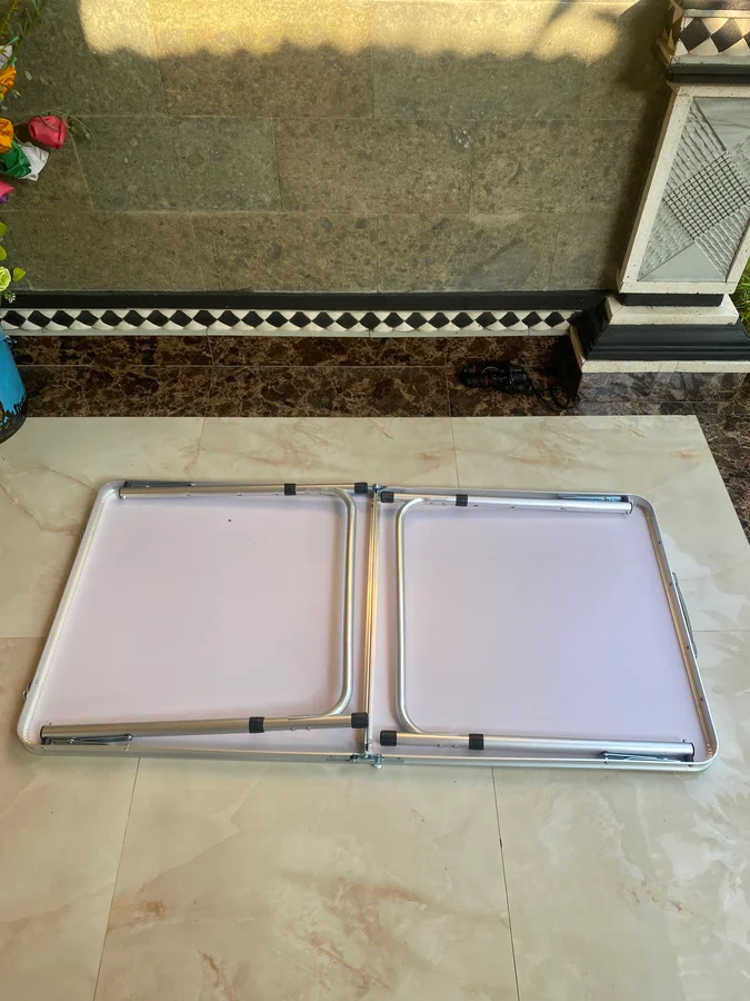Meja Lipat Koper Kaki Bulat - meja-lipat - Foto 4 - Rental Piknik Denpasar Bali