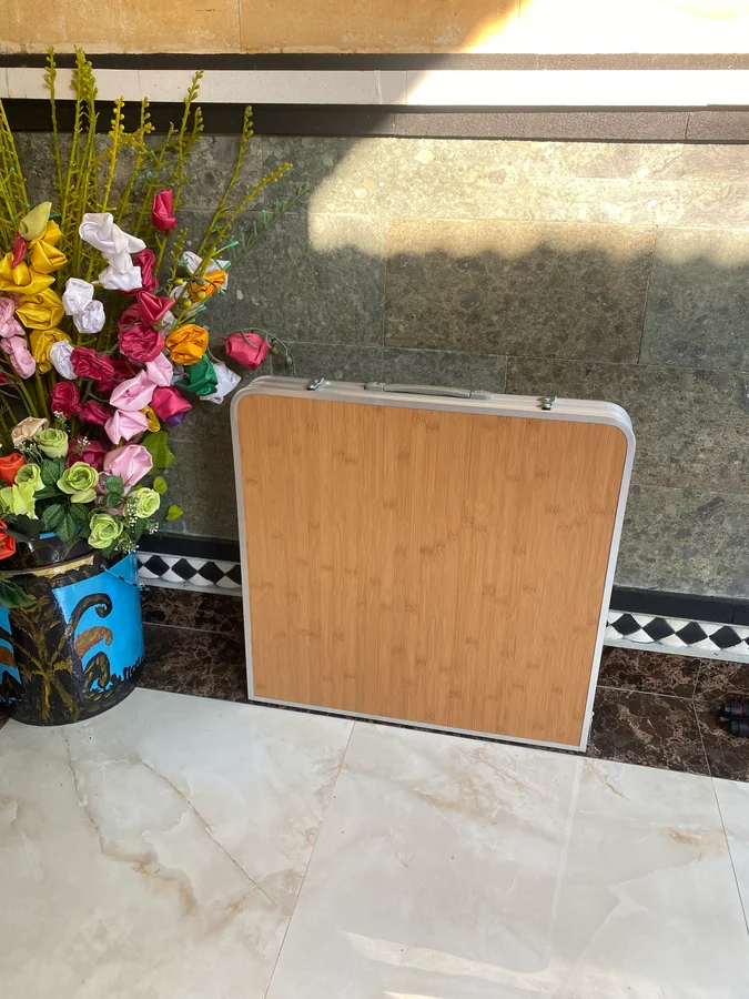 Meja Lipat Koper Kaki Bulat - meja-lipat - Foto 5 - Rental Piknik Denpasar Bali