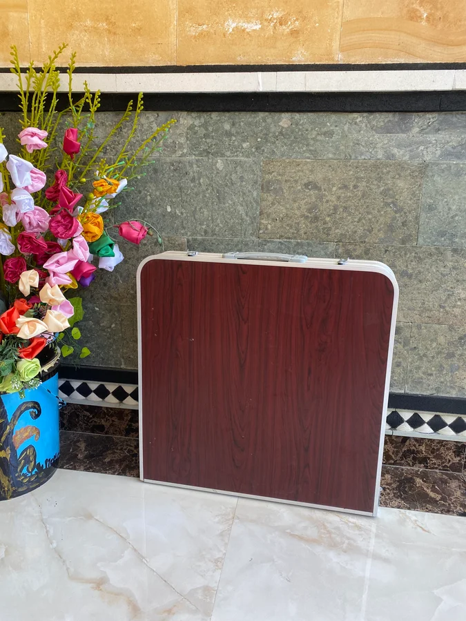 Meja Lipat Koper Kaki Kotak - meja-lipat - Foto 2 - Rental Piknik Denpasar Bali