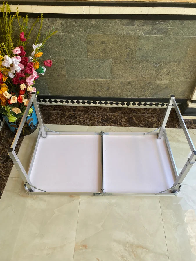 Meja Lipat Koper Kaki Kotak - meja-lipat - Foto 4 - Rental Piknik Denpasar Bali